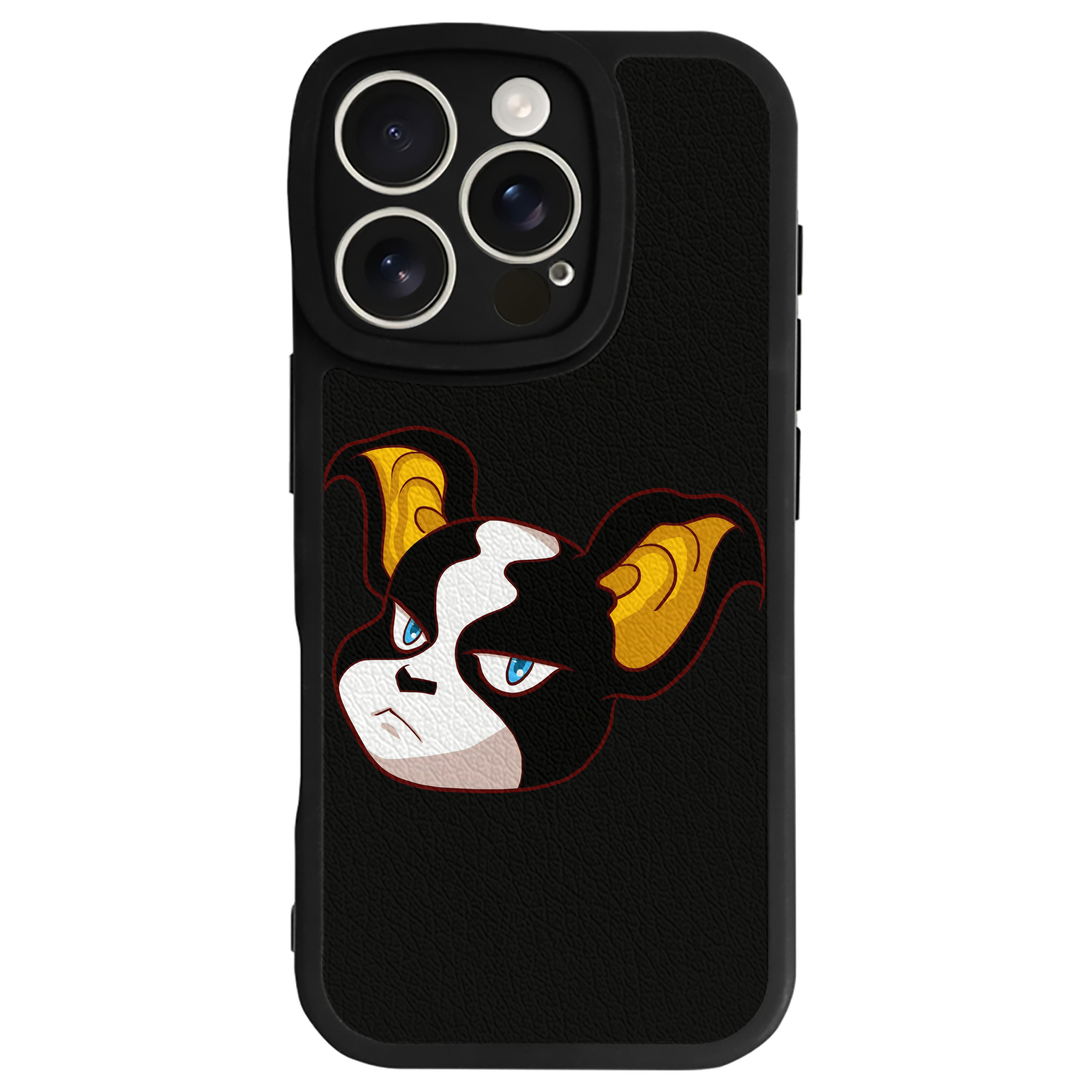 （画像用） ジョジョの奇妙な冒険 イギー JoJo's Bizarre Adventure Iggy 【iPhone 16シリーズ対応】シリコンスマホケース（レザー調） 材質：シリコン